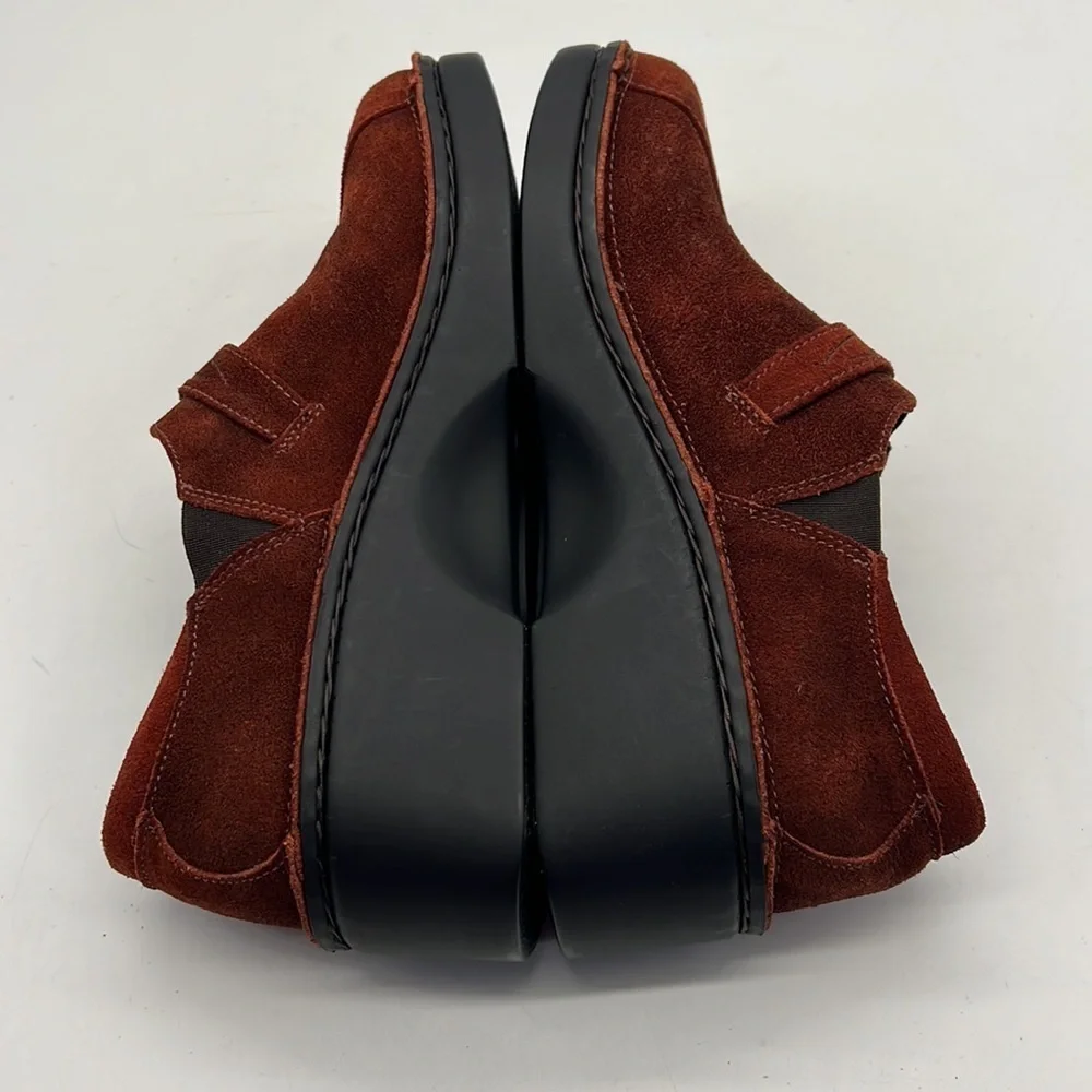 Naot Rust Colored Suede Loafers size 38